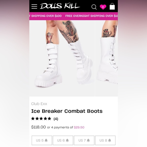 Club Exx Shoes Club Exx Ice Breaker Combat Boots Poshmark